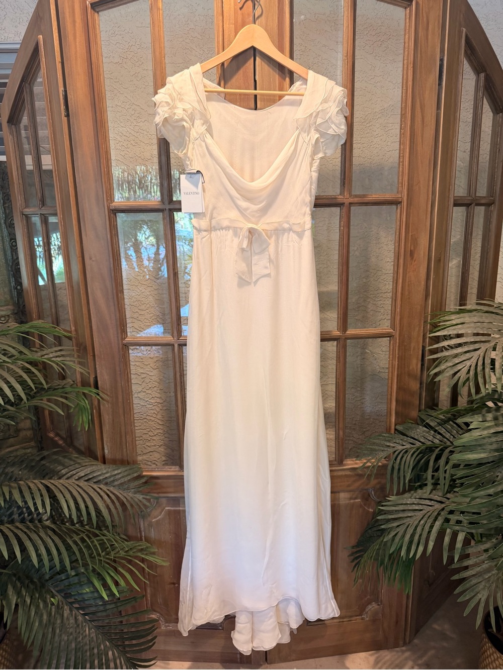 Made in Italy - Valentino White/Ivory Silk Dress